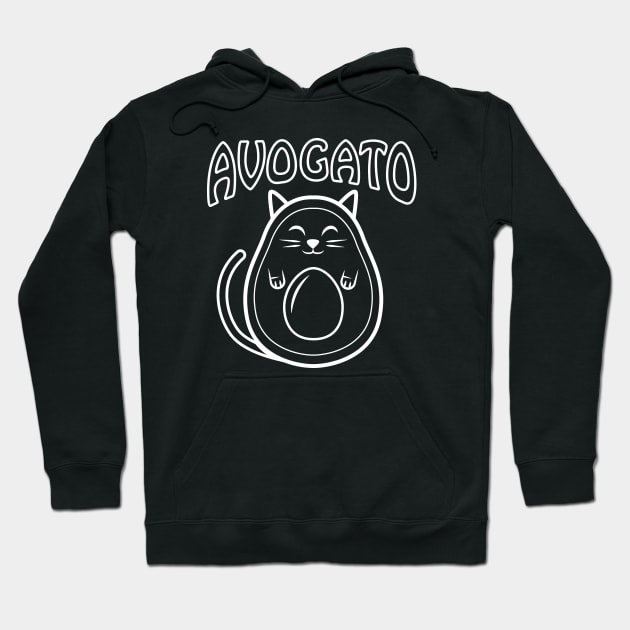 Cute Avogato (white version) Hoodie by Elvdant